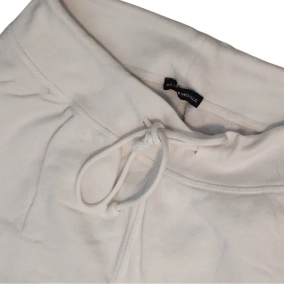 Brandy Melville White Drawstring Wide Leg Sweat Pants - Picture 5 of 5